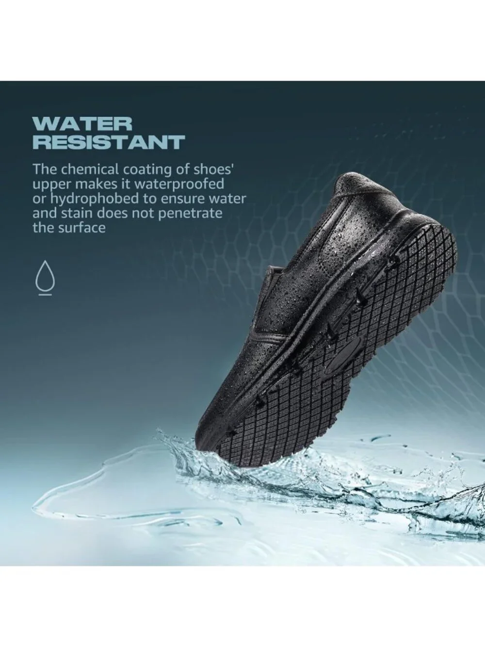 Non-Slip Work Shoes for Men | Slip-On Loafers | Chef & Kitchen Footwear